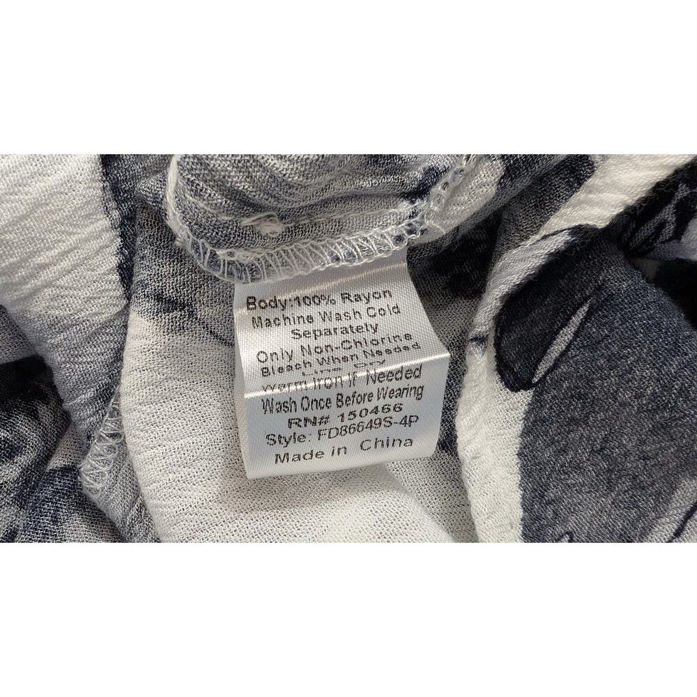 Fun2Fun Top Stitch Fix Floral Kearney Crinkle Henley Blouse Women's Size 1X - Picture 6 of 6